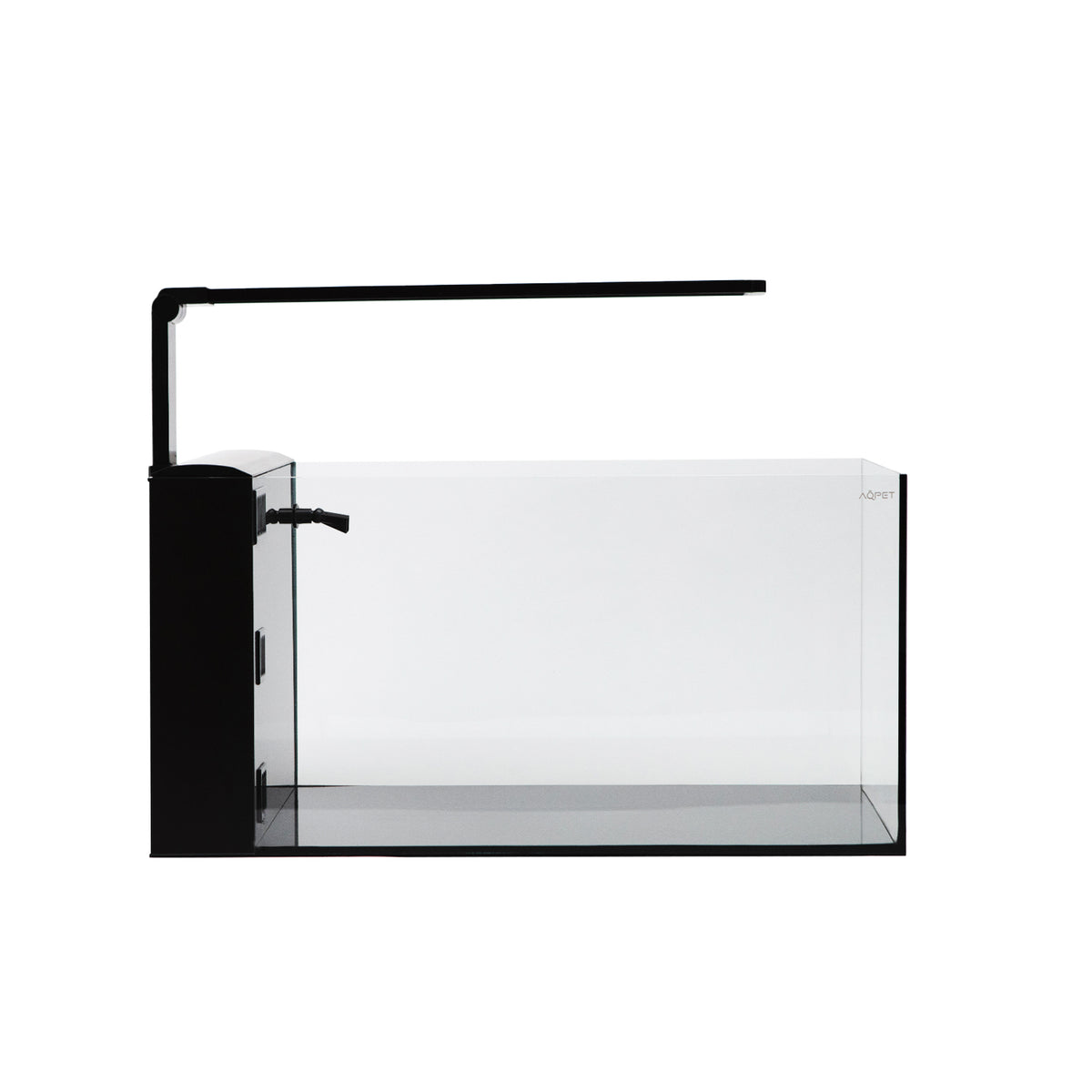 AQPET AQUA 60 REAR NERO - CON FILTRO POSTERIORE - 60X30X30 CM 6 MM