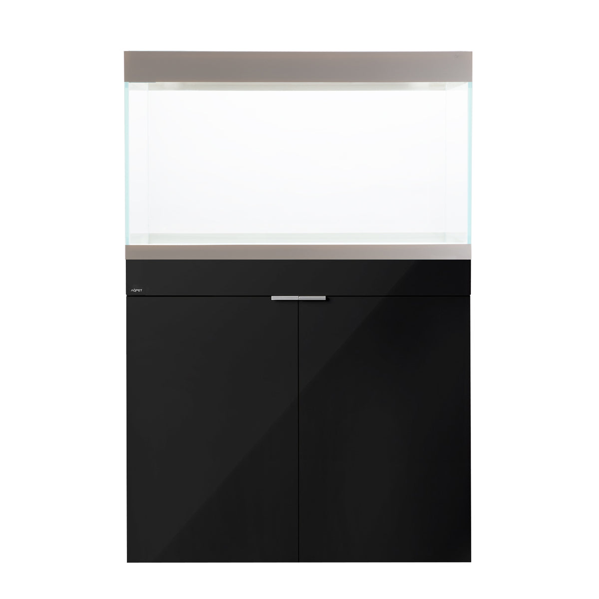 AQPET ACQUARIO RIVERIUM PLUS 90X50X55 H - 10 MM EXT. - CON LUCE LED, FILTRO ESTERNO E SUPPORTO NERO