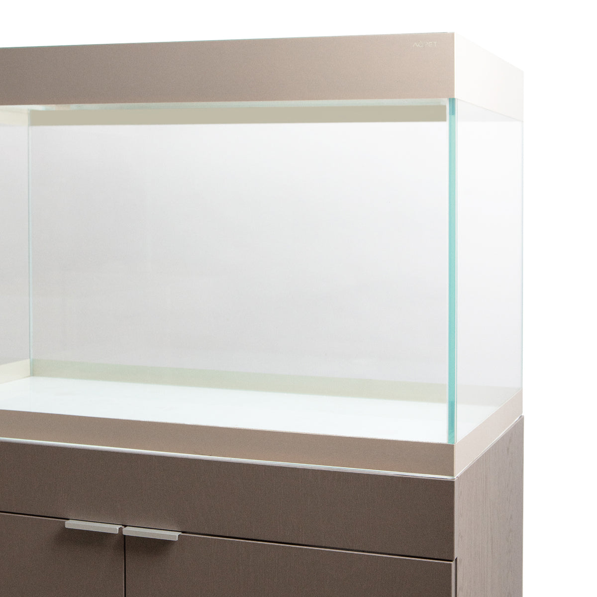 AQPET ACQUARIO RIVERIUM PLUS 90X50X55 H - 10 MM EXT. - CON LUCE LED, FILTRO ESTERNO E SUPPORTO BIANCO