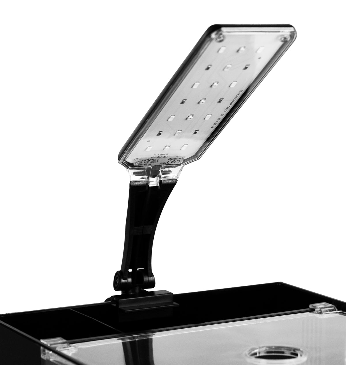 AQPET GLASS AQUARIUM QUBE 25 COMPLETE SET LIGHT + PUMP + FILTER MATERIALS