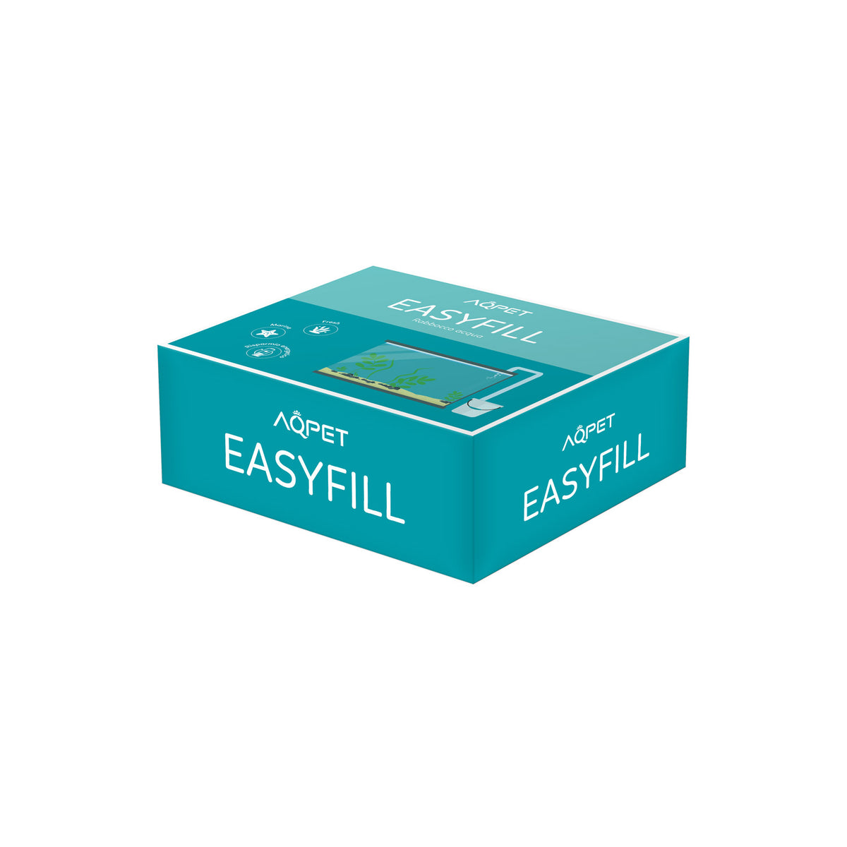 AQPET EASYFILL RABBOCCO ACQUA ACQUARIO COMPLETO DI POMPA E STAFFA