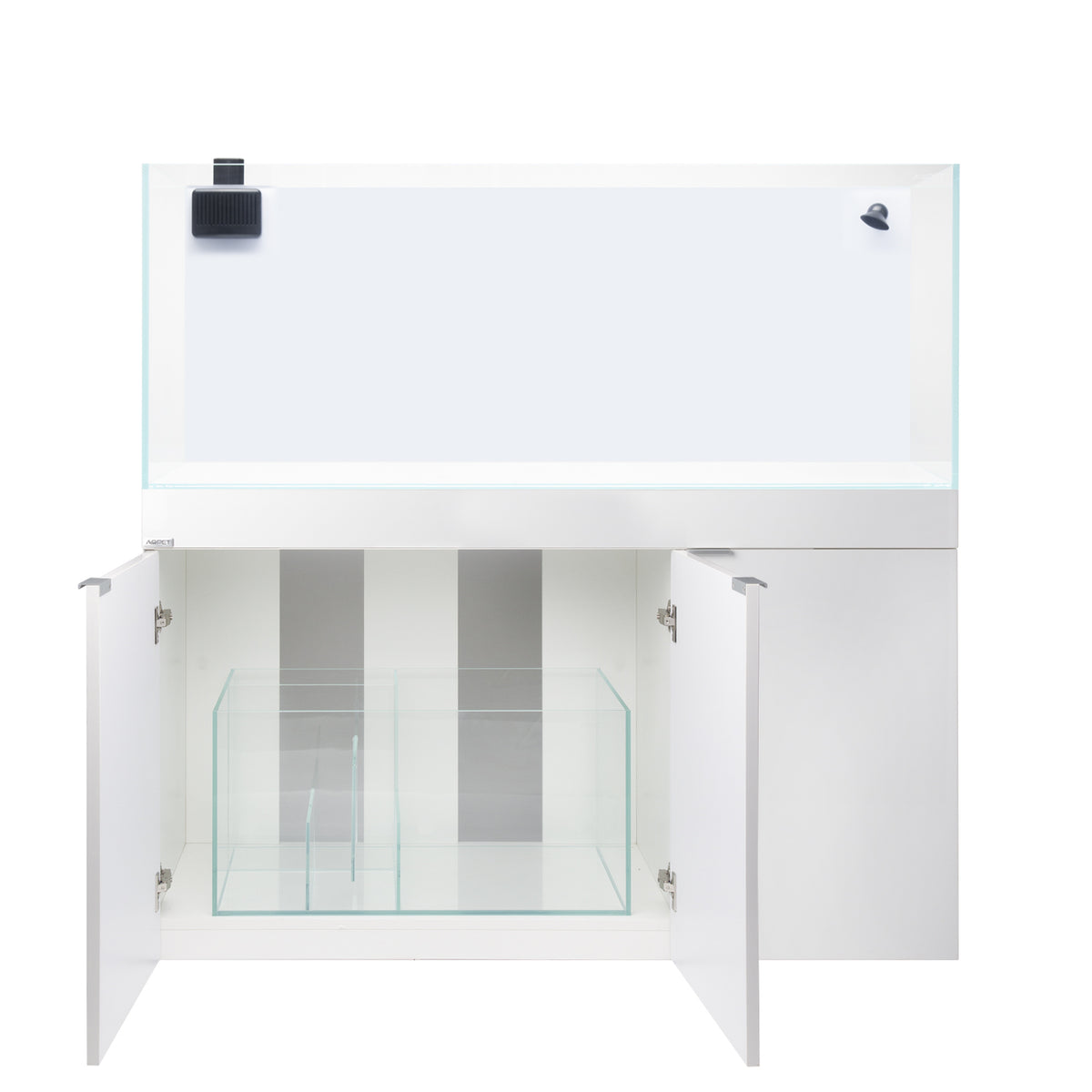 AQPET KIT ACQUARIO AQUA 120 REEF IN VETRO EXTRACHIARO COLORE TORTORA