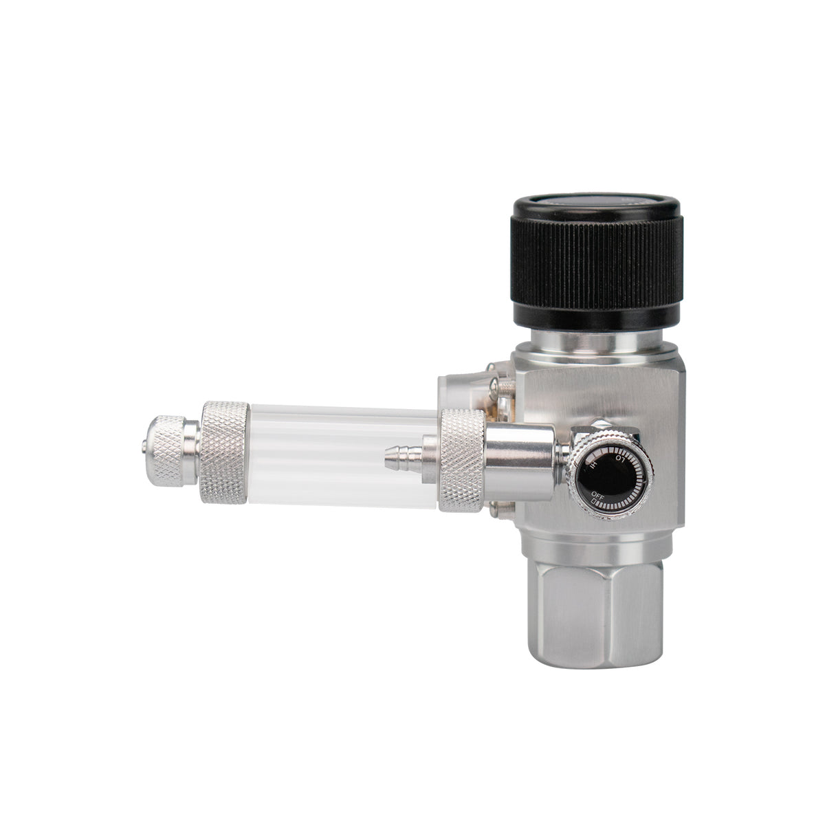 AQPET ZEN LOWER PRO CO2 PRESSURE REDUCER FOR REFILLABLE CYLINDERS