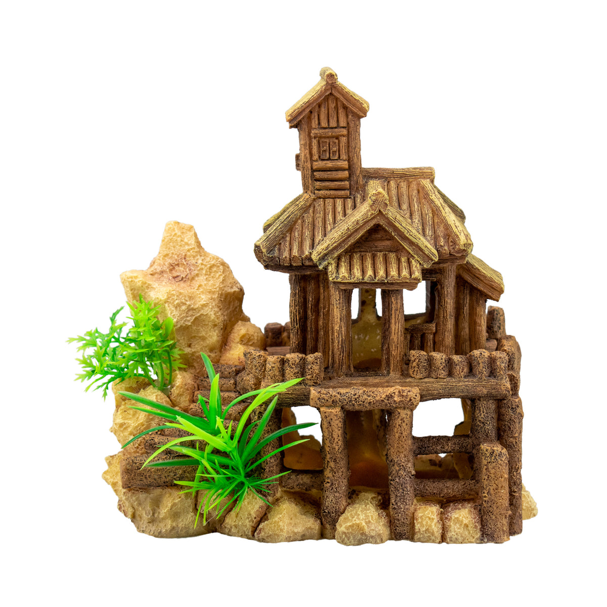 AQPET DECORART DECORI PER ACQUARI MOD. WOOD CASTLE 19*13*19