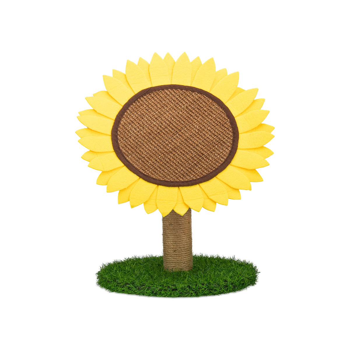 AQPET FRIENDS Sunflower Cat Scratching Post 50 cm for Cats - Play, Relax & Fun