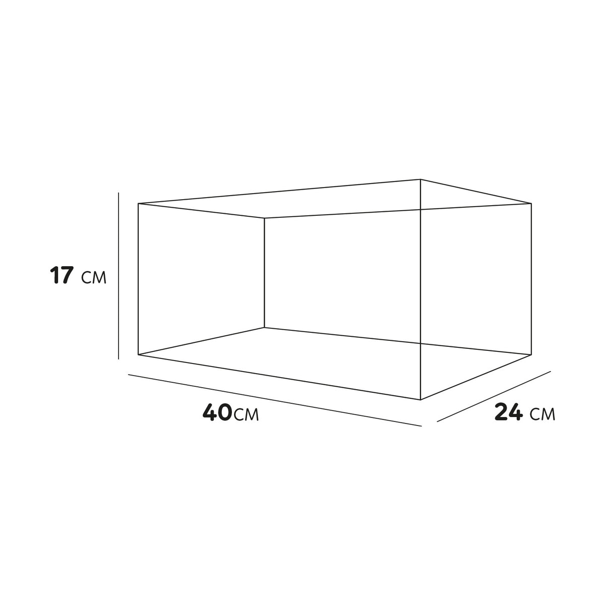 AQPET TARTARUGHIERA IN VETRO TORTUGA 40 - 40X24X17 CM CON ISOLOTTO