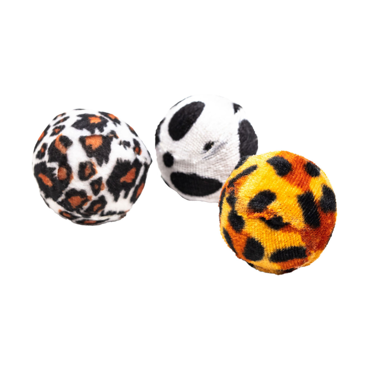 AQPET FRIENDS Cat Toy Rattle Balls With Plush - 3.5 Cm Cat Toy