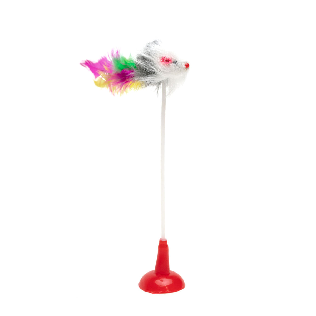 AQPET FRIENDS Cat Toy Mickey Mouse on Spiral with Suction Cup Base - 20 cm Cat Game