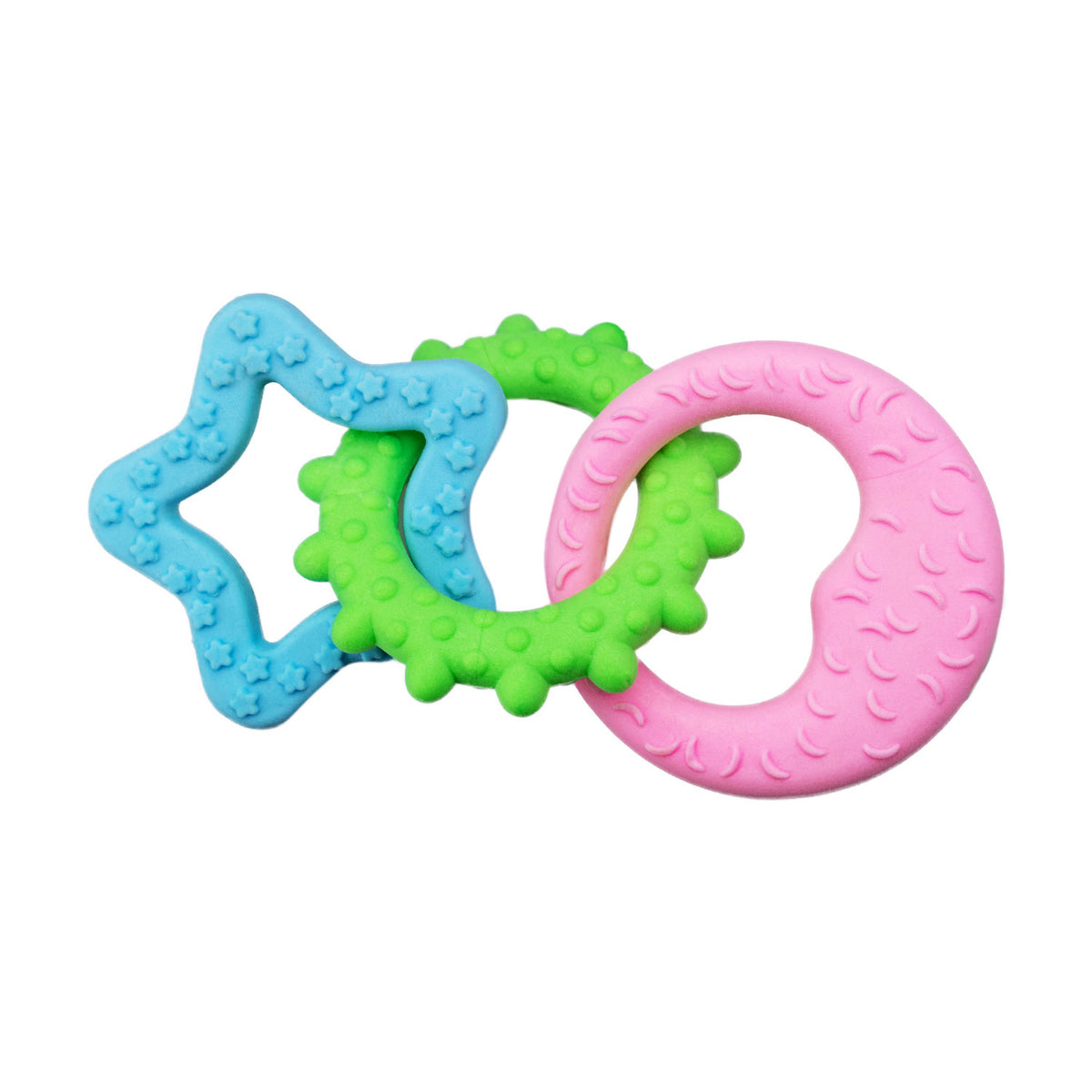 AQPET FRIENDS AQPET Giochi Per Cane Dental Catena Di Gomma Con Forme 18 X 8 Cm Gioco Per Cani Divertimento Pet