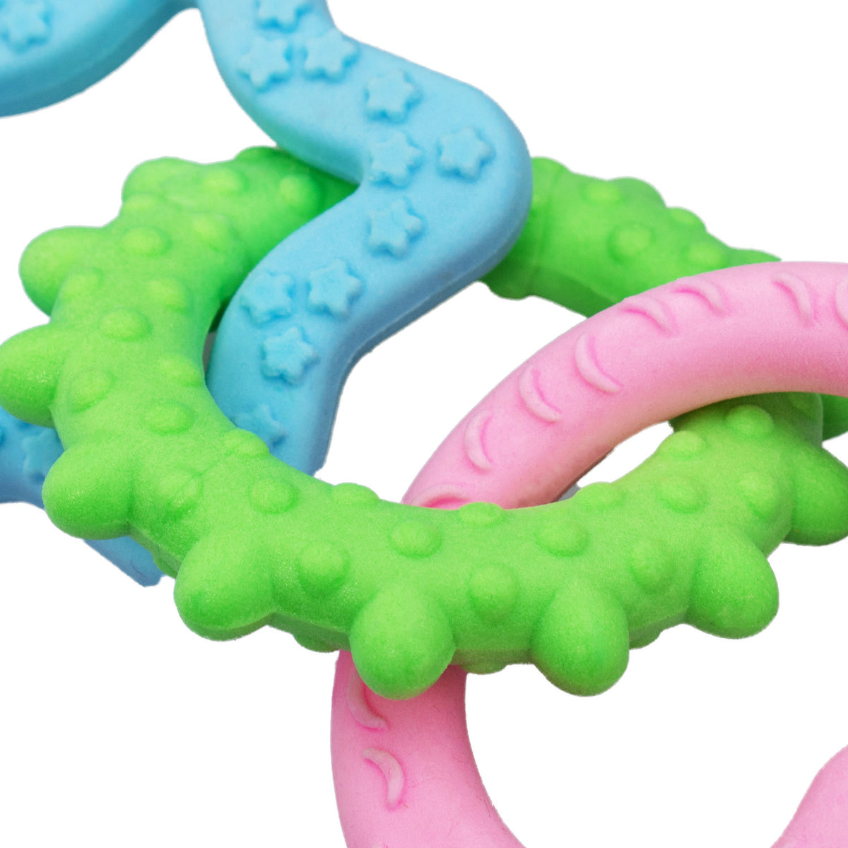 AQPET FRIENDS AQPET Giochi Per Cane Dental Catena Di Gomma Con Forme 18 X 8 Cm Gioco Per Cani Divertimento Pet