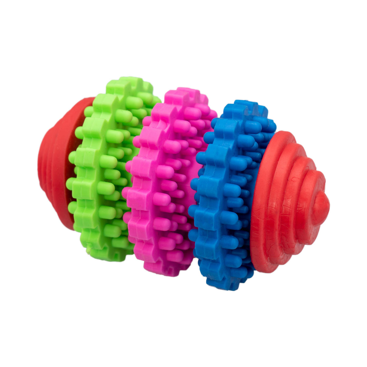 AQPET FRIENDS AQPET Giochi Per Cane Dental Cilindro Colorato Di Gomma Gioco Per Cani Divertimento Pet