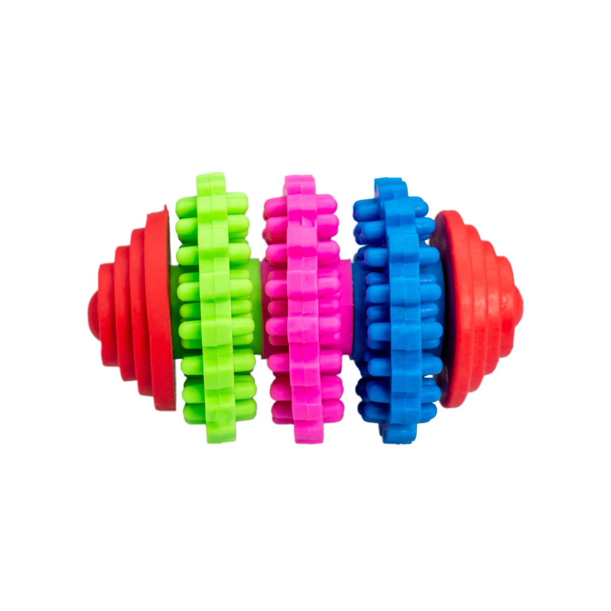 AQPET FRIENDS AQPET Giochi Per Cane Dental Cilindro Colorato Di Gomma Gioco Per Cani Divertimento Pet