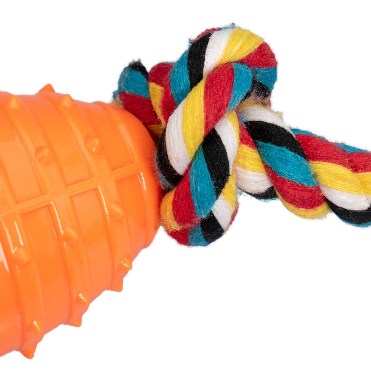AQPET FRIENDS AQPET Giochi Per Cane Smarty Corda E Palla Ovale Di Gomma 38 Cm Gioco Per Cani Divertimento Pet