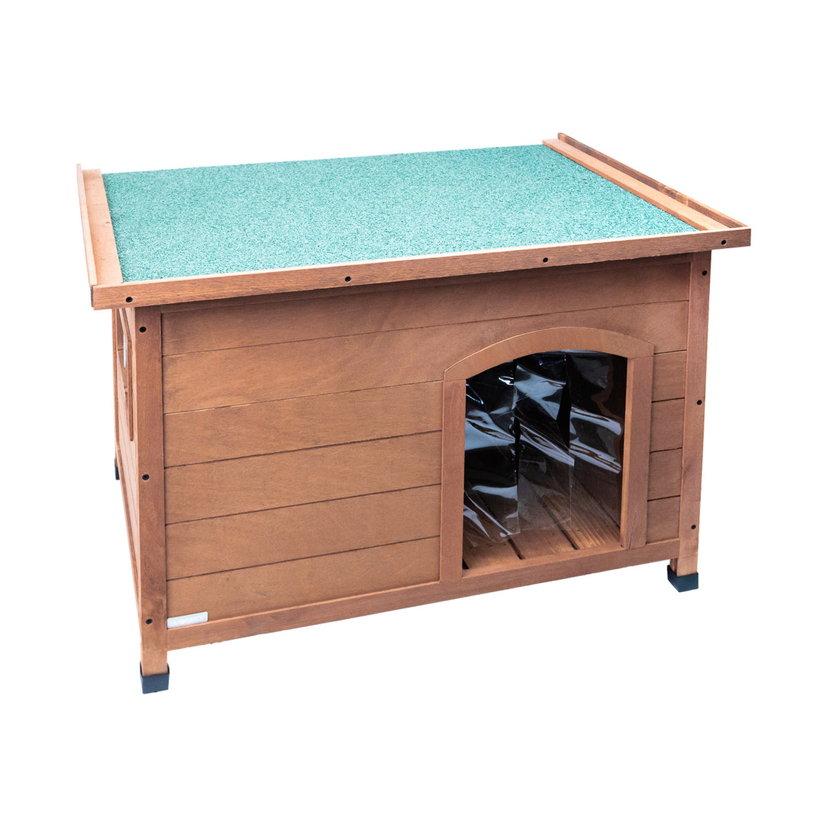 AQPET FRIENDS Wooden Kennel with Openable Roof for Dogs and Cats Comfort and Relaxation