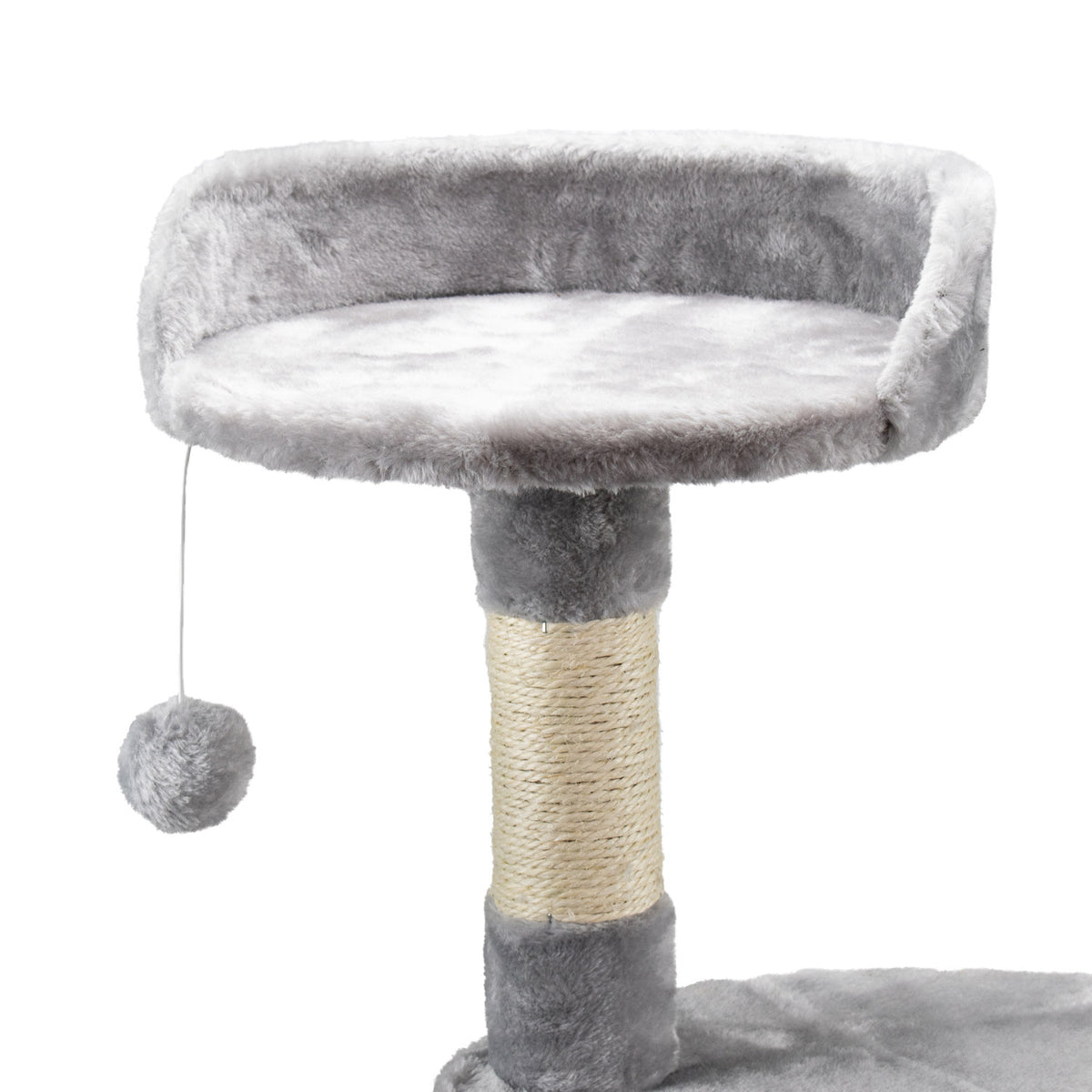 AQPET FRIENDS Amsterdam 112 cm Cat Scratcher with Cat Bed, Tree, Playground, Game, Scratch Post for Cat, Grey