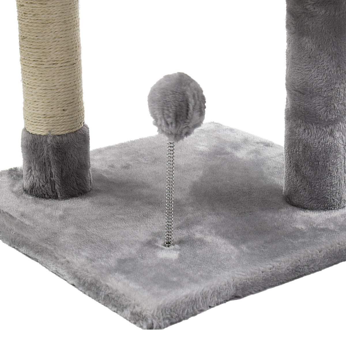 AQPET FRIENDS Amsterdam 112 cm Cat Scratcher with Cat Bed, Tree, Playground, Game, Scratch Post for Cat, Grey