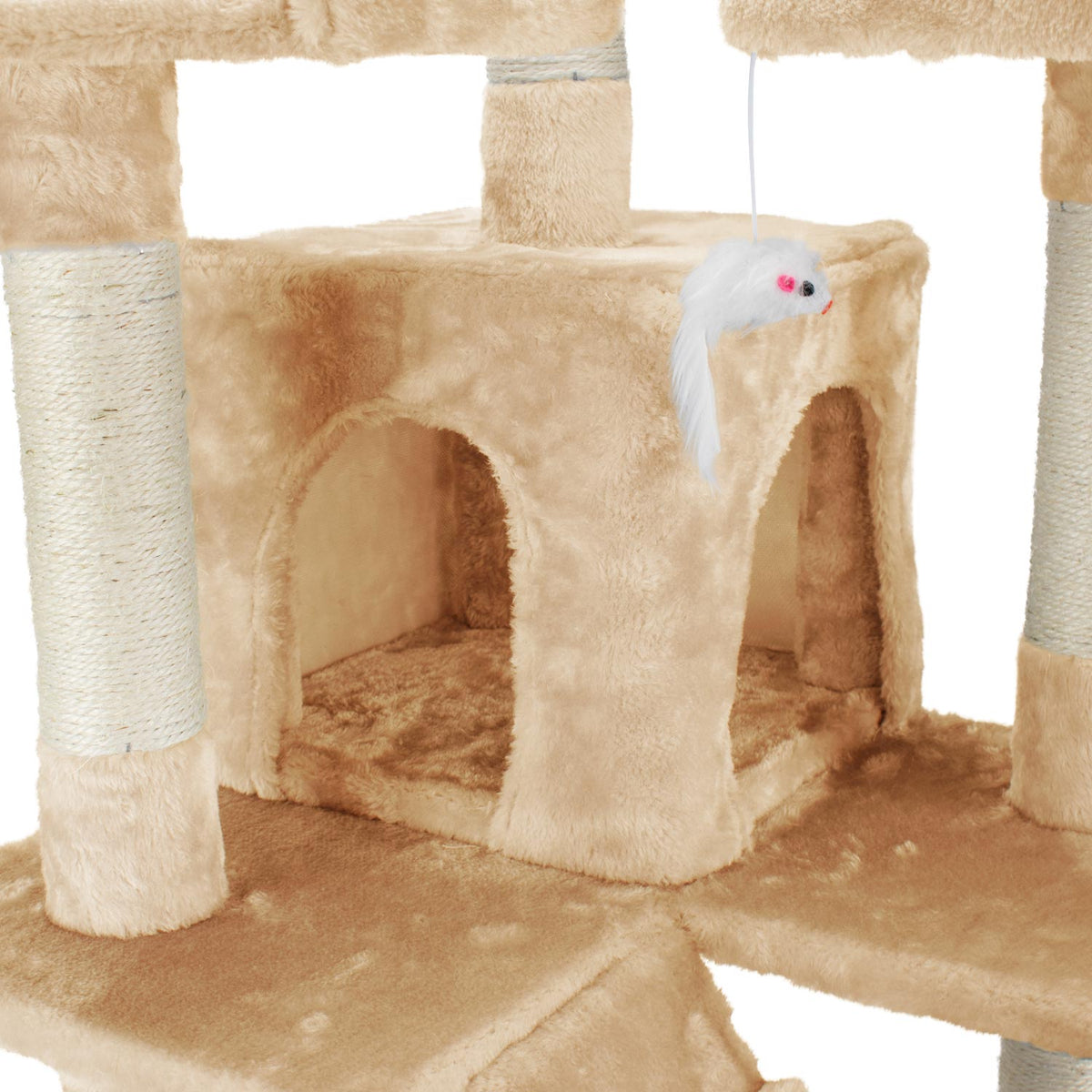 AQPET FRIENDS Manhattan Cat Scratcher in Sisal 170 cm for Cats Relaxation and Fun