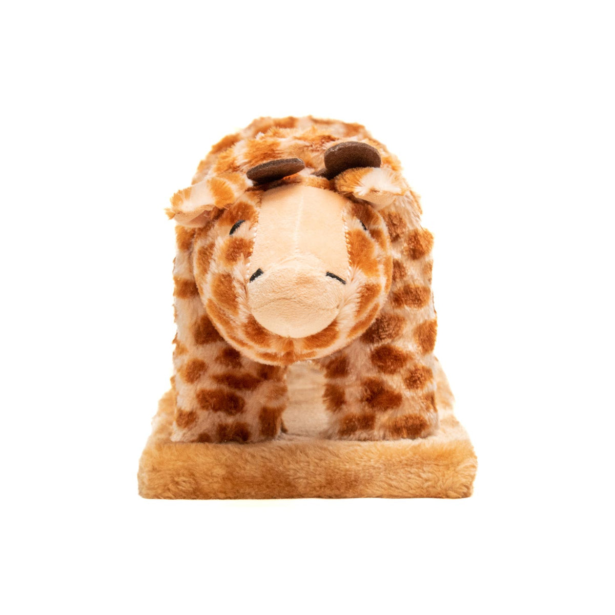 AQPET FRIENDS Tiragraffi in Sisal e peluche per il divertimento del tuo gatto, Giraffa misure 56x18x18 cm