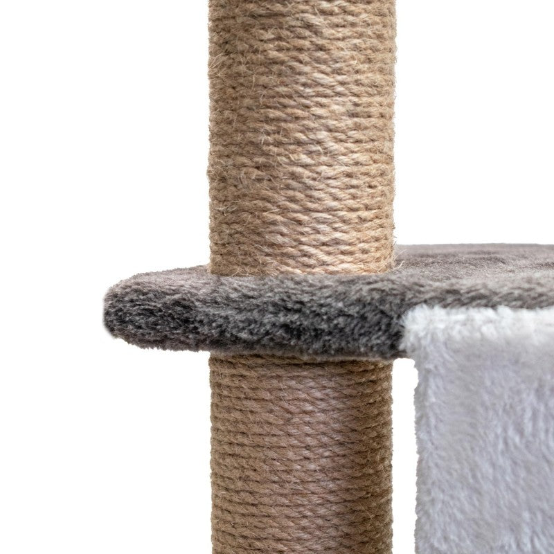 AQPET FRIENDS Tiragraffi Sidney - 140 Cm Beige/marrone Per Gatti Gioco Gatto Relax E Divertimento