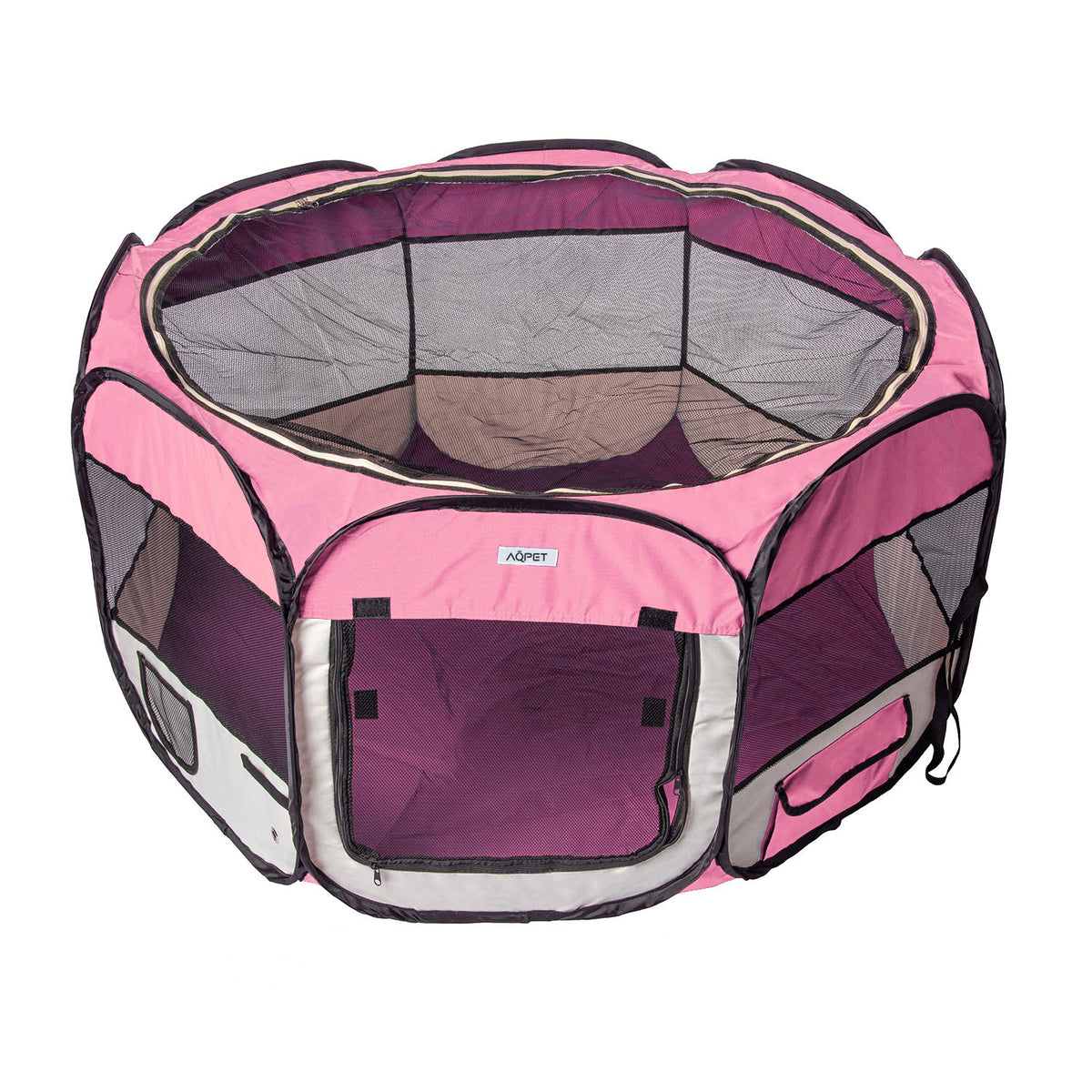 AQPET FRIENDS Pet Playpen for Dogs and Cats, Puppies, Foldable, Waterproof Fabric, 115x60 cm