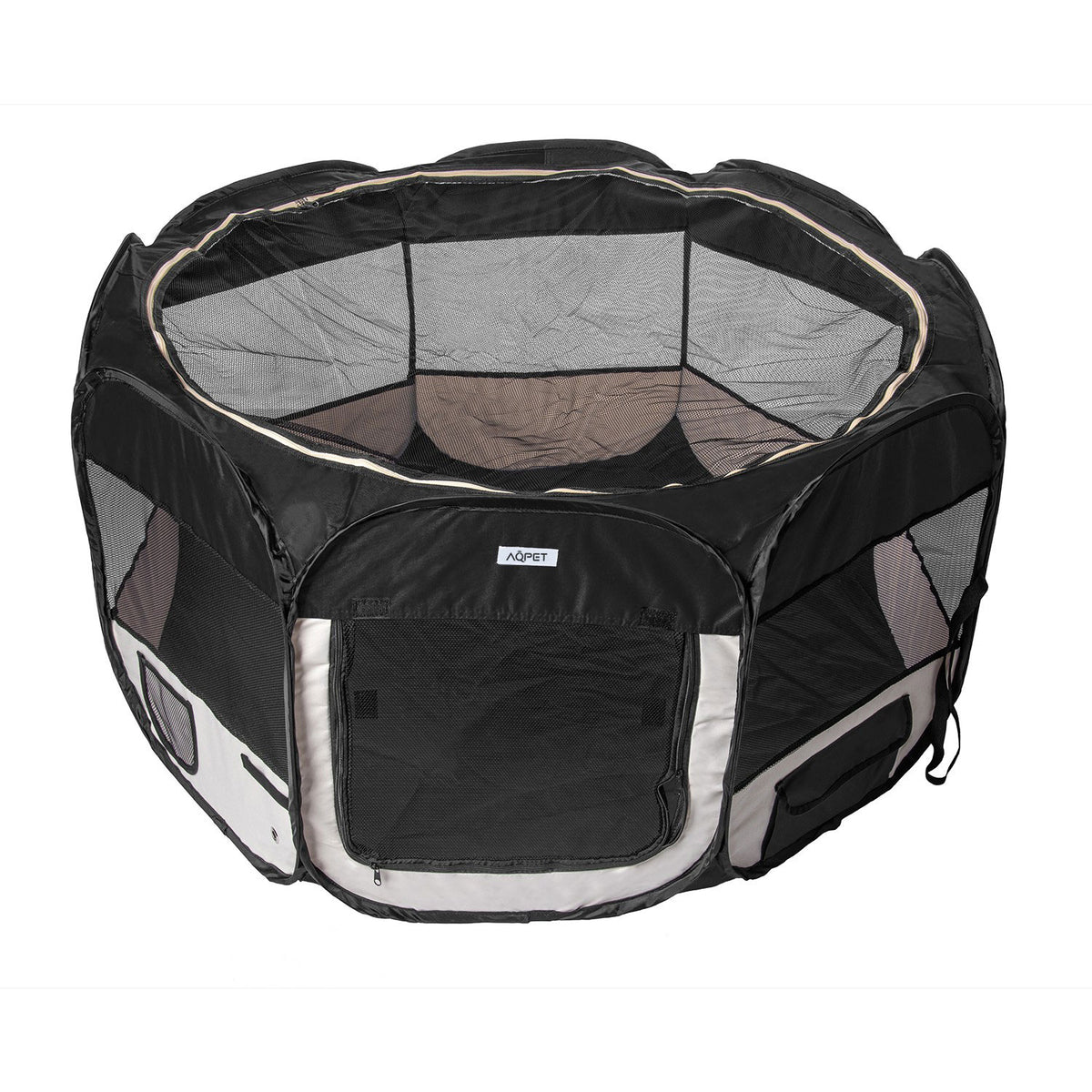 AQPET FRIENDS Pet Playpen for Dogs and Cats, Puppies, Foldable, Waterproof Fabric, 115x60 cm