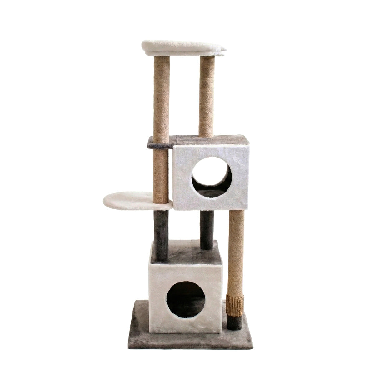 AQPET FRIENDS Tiragraffi Sidney - 140 Cm Beige/marrone Per Gatti Gioco Gatto Relax E Divertimento