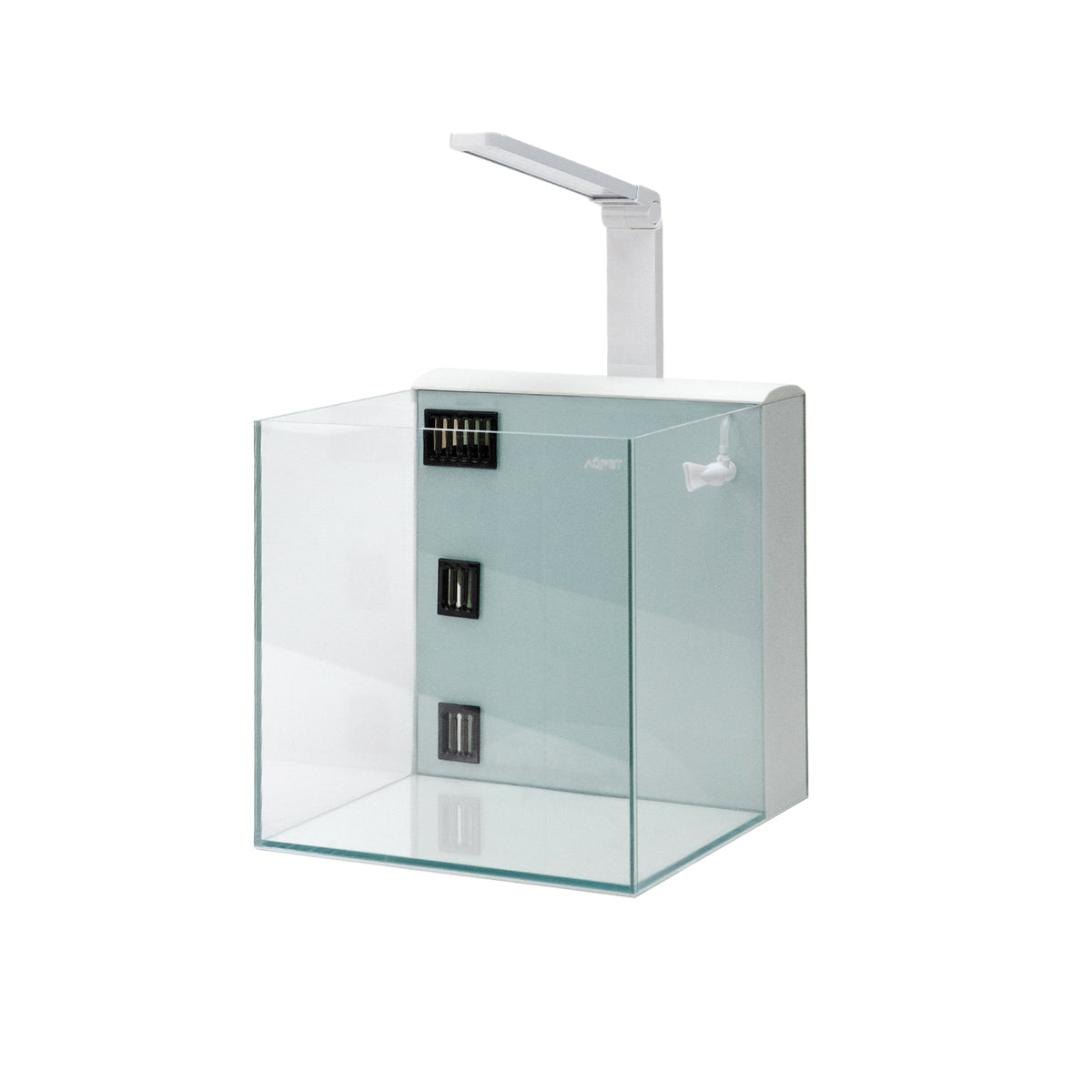 AQPET KUBIC 30 REAR BIANCO - CON FILTRO POSTERIORE - 30X30X30 CM 5MM