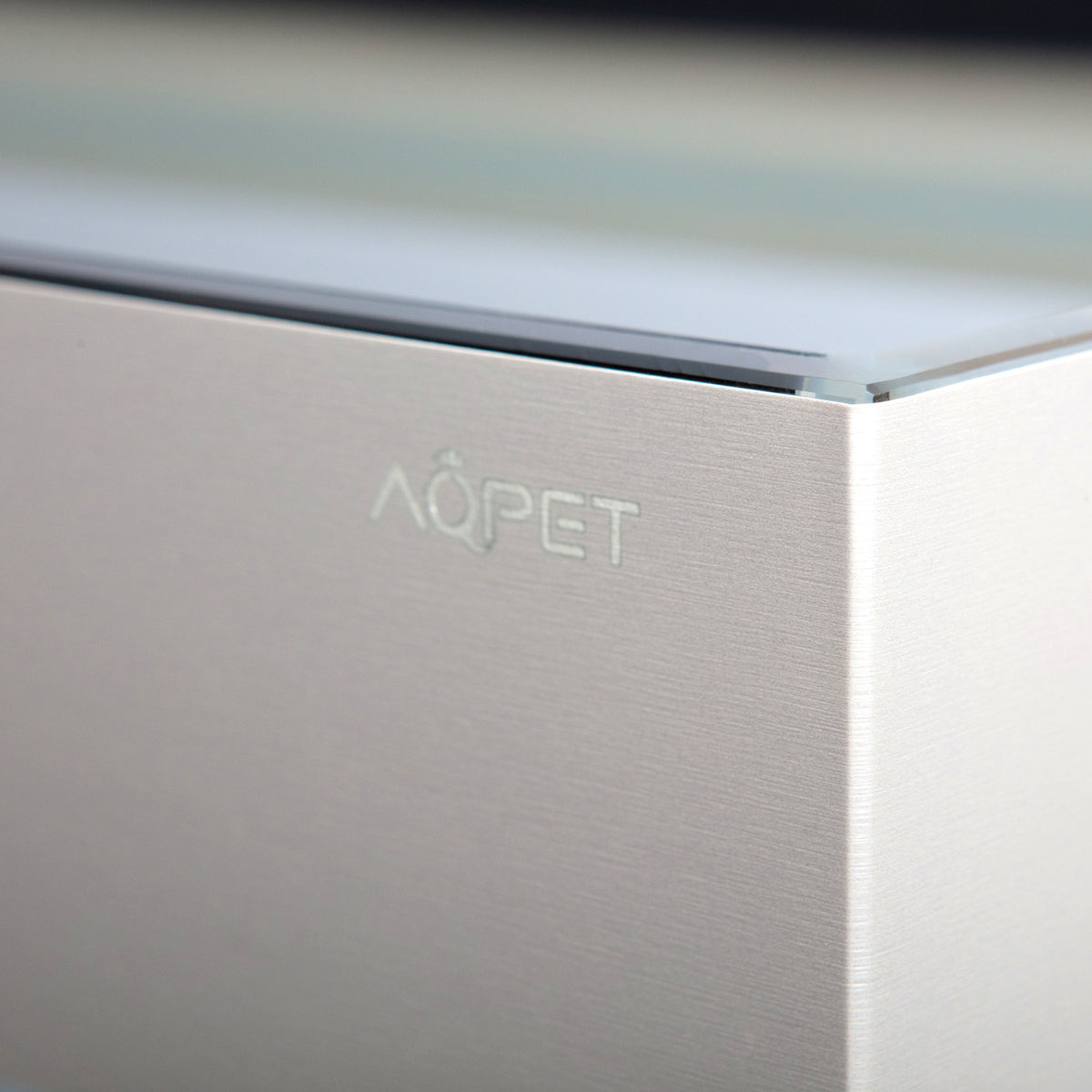 AQPET ACQUARIO RIVERIUM PLUS 90X50X55 H - 10 MM EXT. - CON LUCE LED, FILTRO ESTERNO E SUPPORTO BIANCO