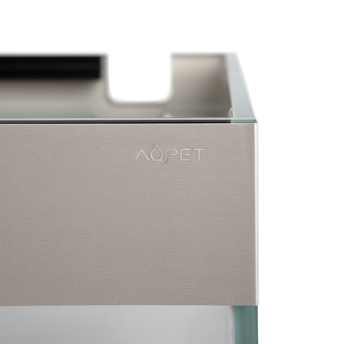 AQPET ACQUARIO RIVERIUM PLUS 90X50X55 H - 10 MM EXT. - CON LUCE LED, FILTRO ESTERNO E SUPPORTO BIANCO
