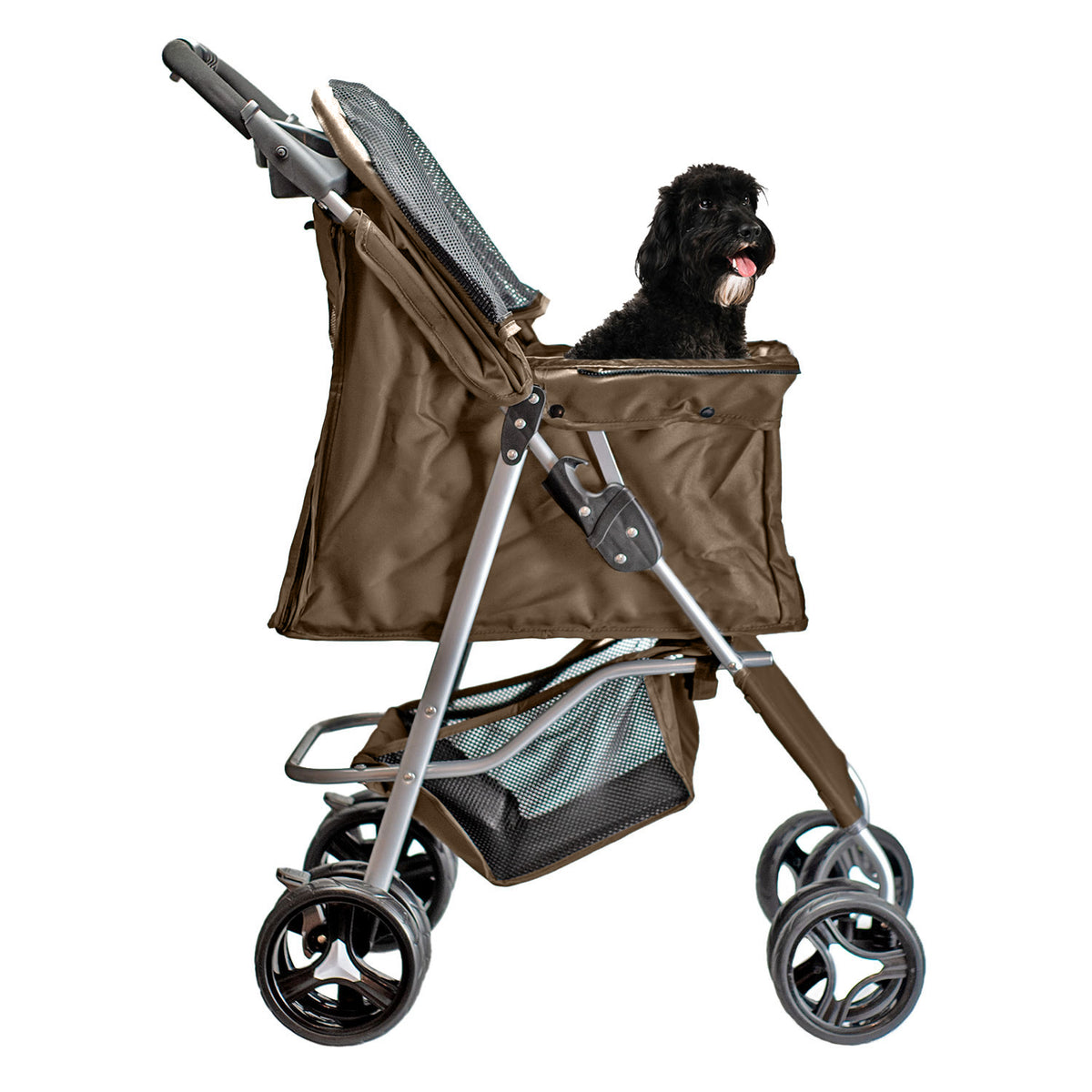 AQPET FRIENDS Passeggino Comodo E Pratico Per Cani Taglia Media / Piccola Per Cani E Gatti Viaggio Sicuro