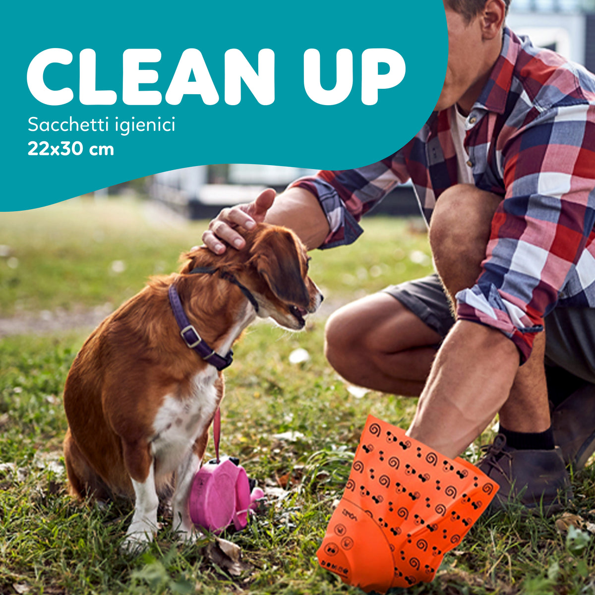 AQPET FRIENDS Double-Strength Hygienic Dog Waste Bags - Large 22x30 cm - Economy Pack of 1000 Bags