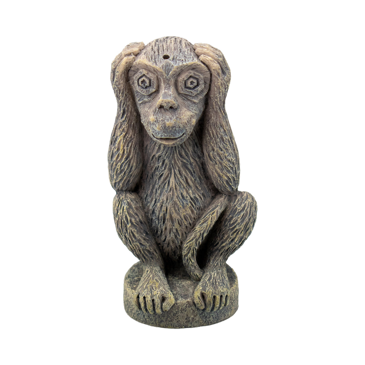 AQPET DECORART DECORI PER ACQUARI MOD. SCIMMIETTA NON SENTO 5.5*5.5*10.5
