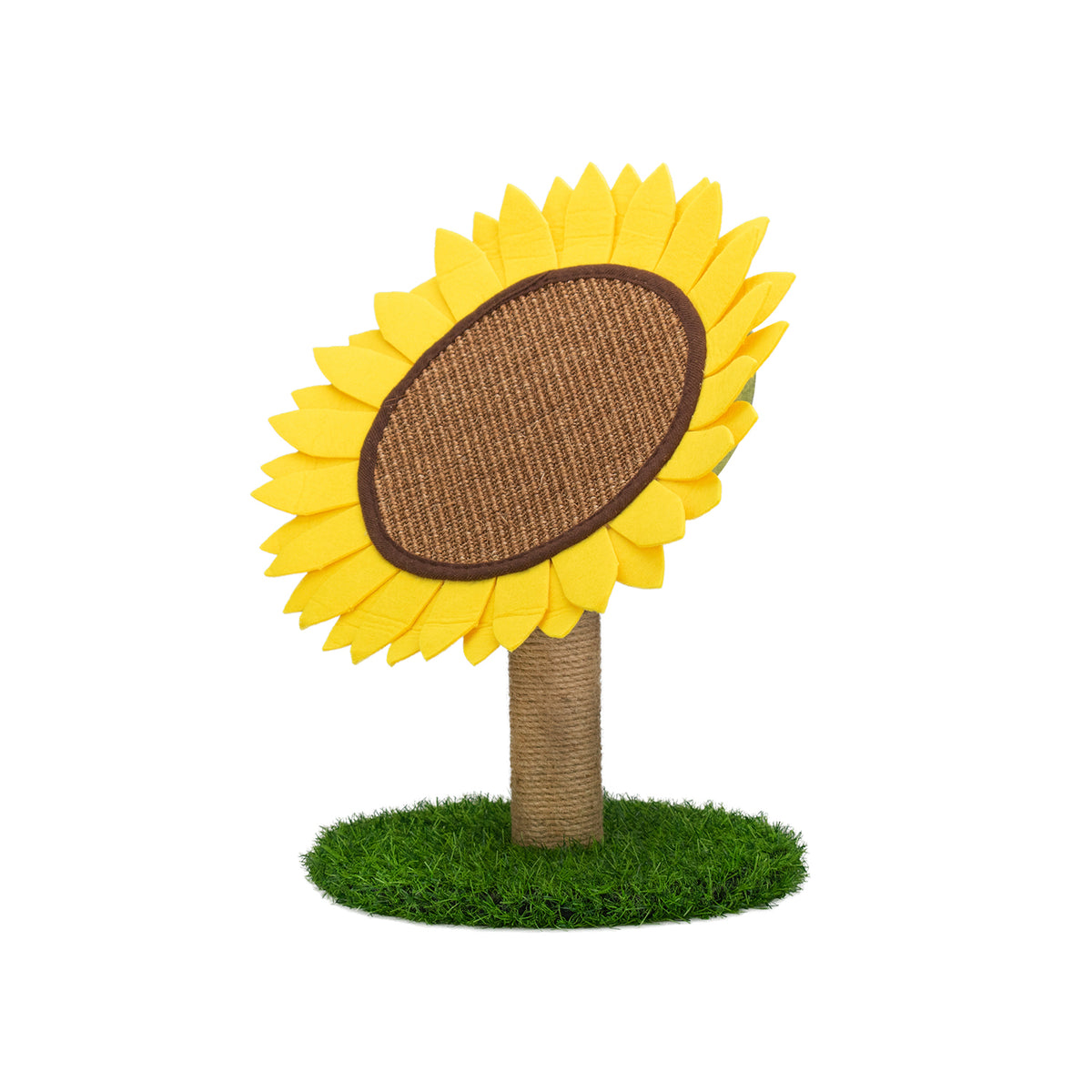 AQPET FRIENDS Sunflower Cat Scratching Post 50 cm for Cats - Play, Relax & Fun