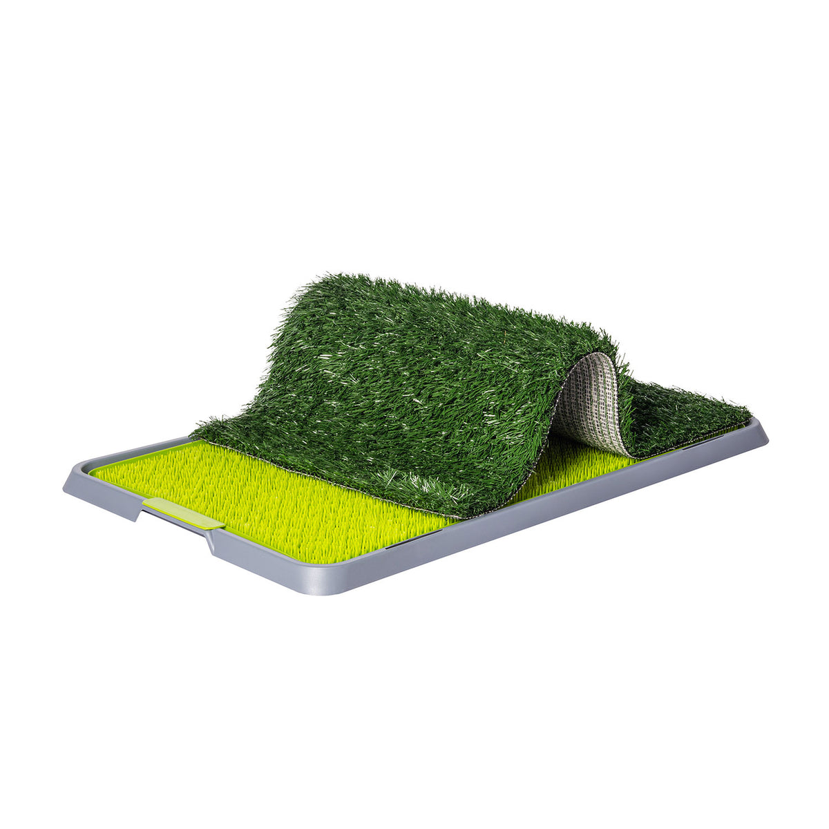 AQPET FRIENDS DogLitter Litter Tray with Artificial Grass for Puppies 67x42x5 cm