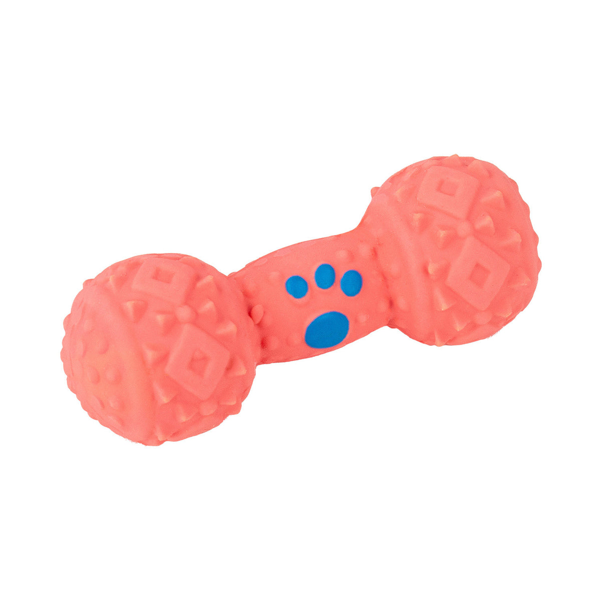 AQPET FRIENDS Dog Toy Latex Rubber Bone with Squeaker Colored Dog Play Fun Pet