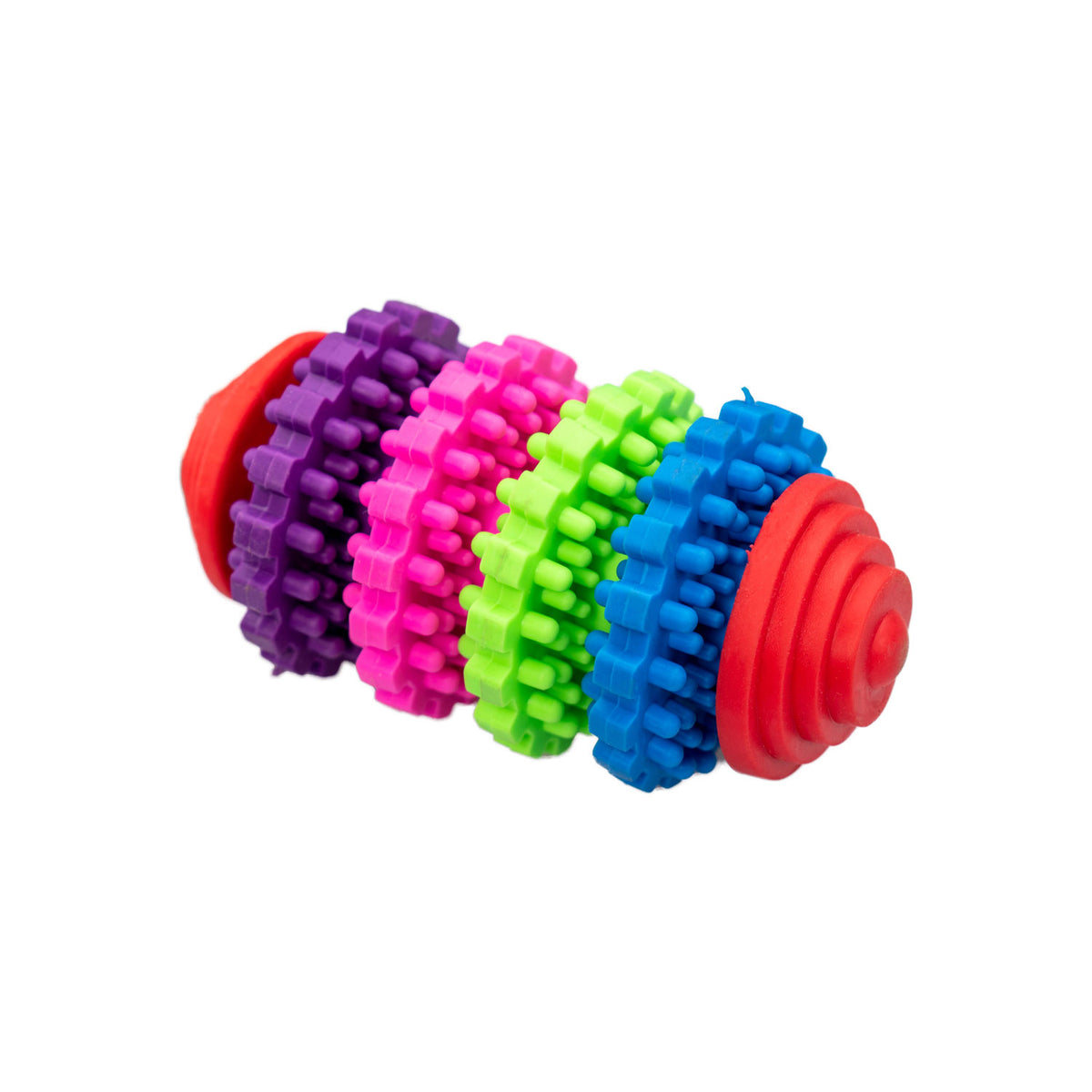 AQPET FRIENDS AQPET Giochi Per Cane Dental Cilindro Colorato Di Gomma Gioco Per Cani Divertimento Pet