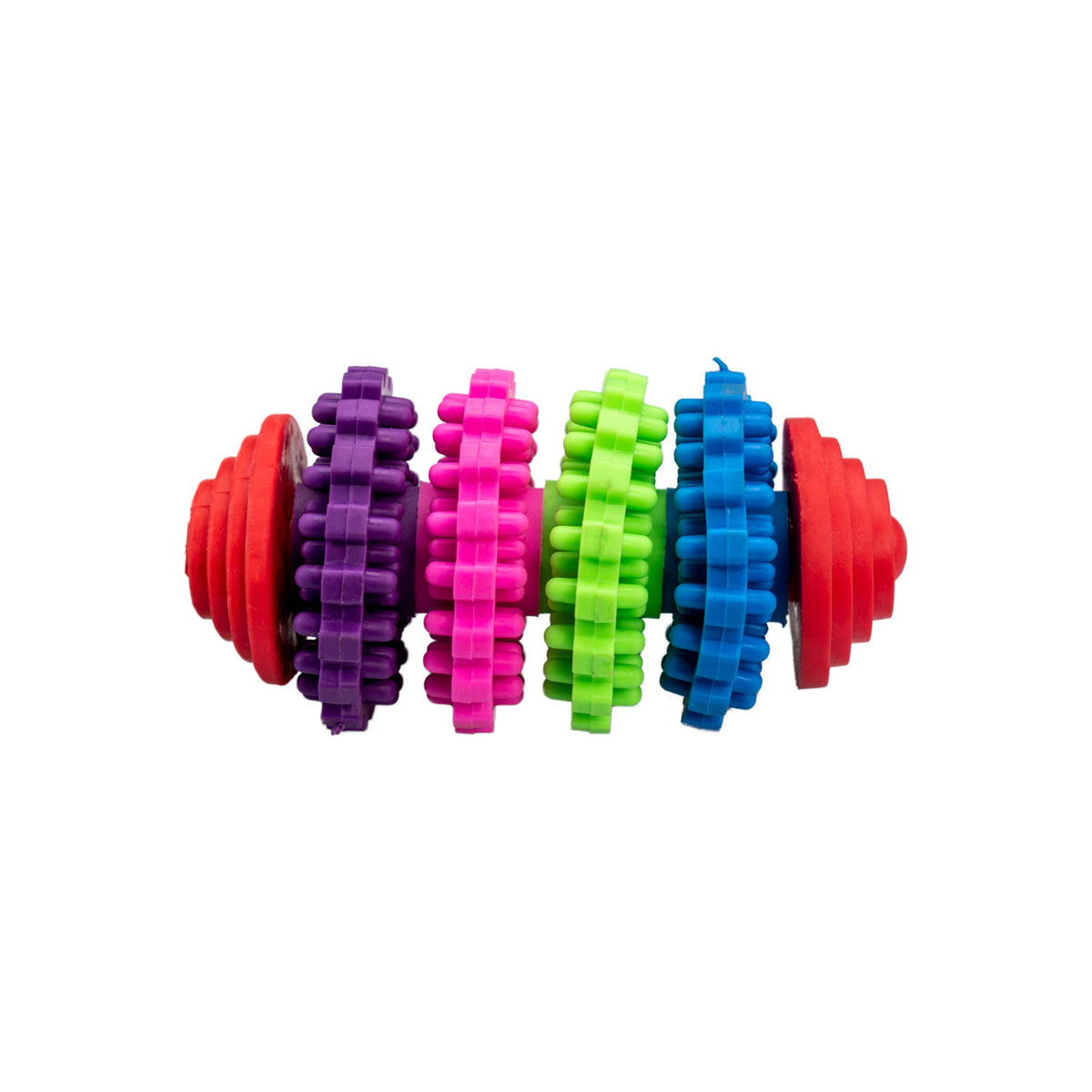 AQPET FRIENDS AQPET Giochi Per Cane Dental Cilindro Colorato Di Gomma Gioco Per Cani Divertimento Pet