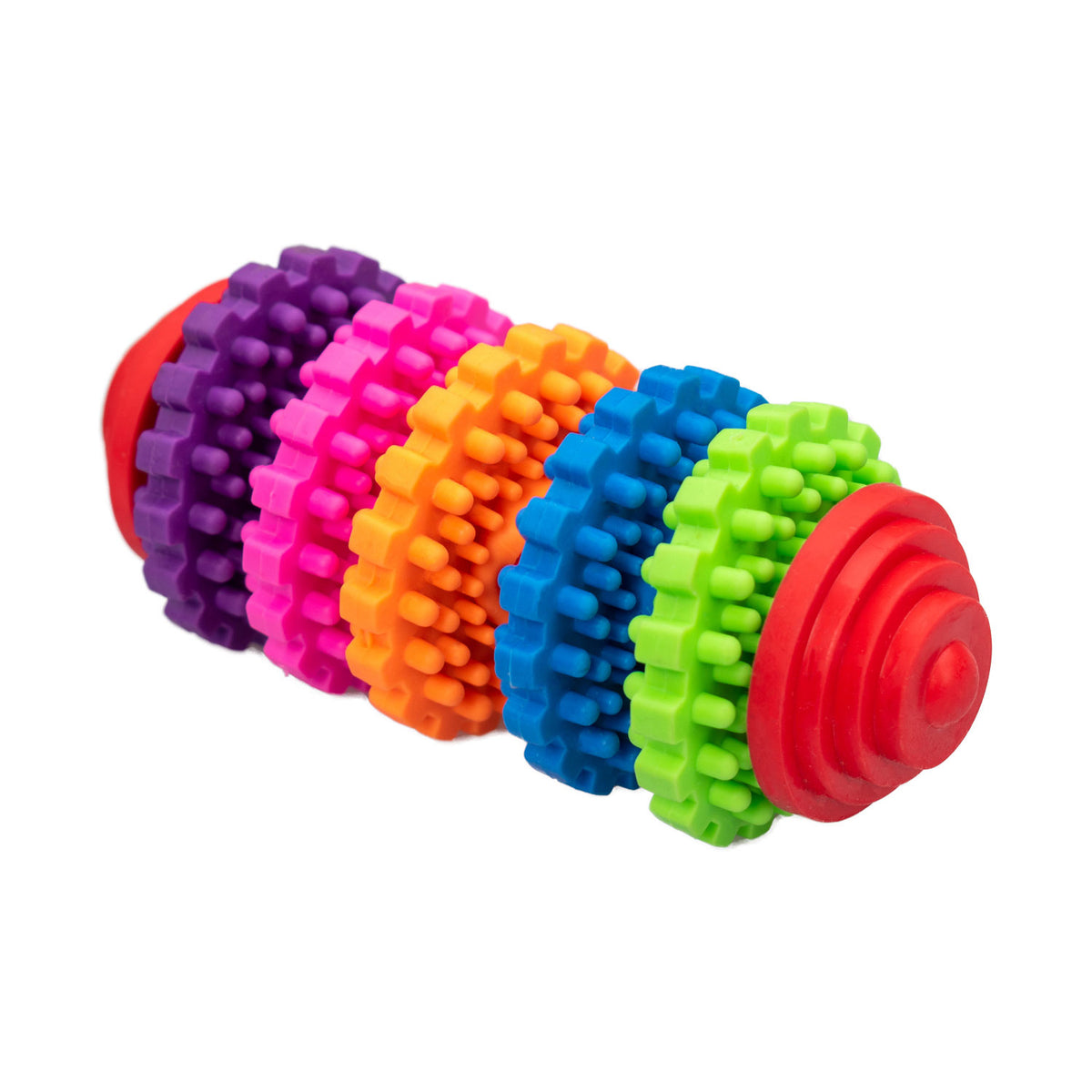 AQPET FRIENDS AQPET Giochi Per Cane Dental Cilindro Colorato Di Gomma Gioco Per Cani Divertimento Pet