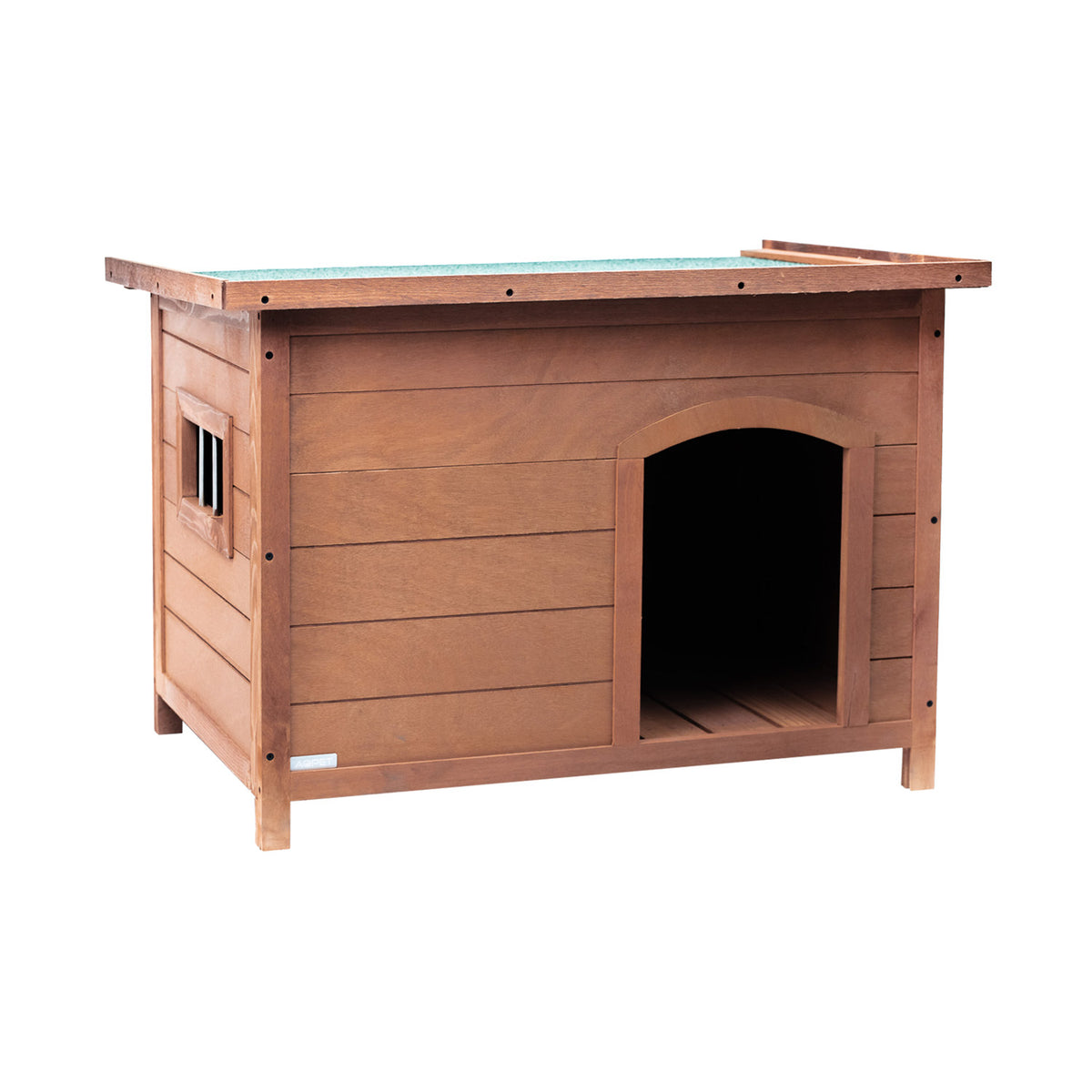 AQPET FRIENDS Wooden Kennel with Openable Roof for Dogs and Cats Comfort and Relaxation
