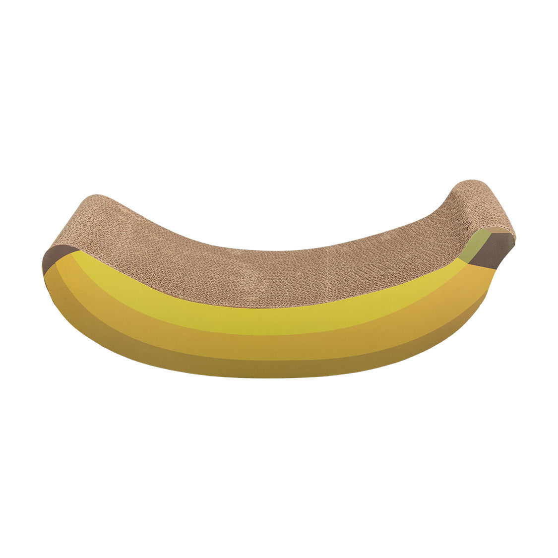 AQPET FRIENDS Tiragraffi In Cartone 47X22X15CM a Forma di Banana Per Gatti Gioco Gatto Relax