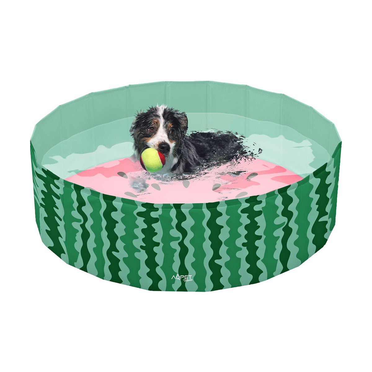 AQPET FRIENDS Pool Dog Fruit Pattern Folding Scratch-Resistant Outdoor Garden Swimming Pool