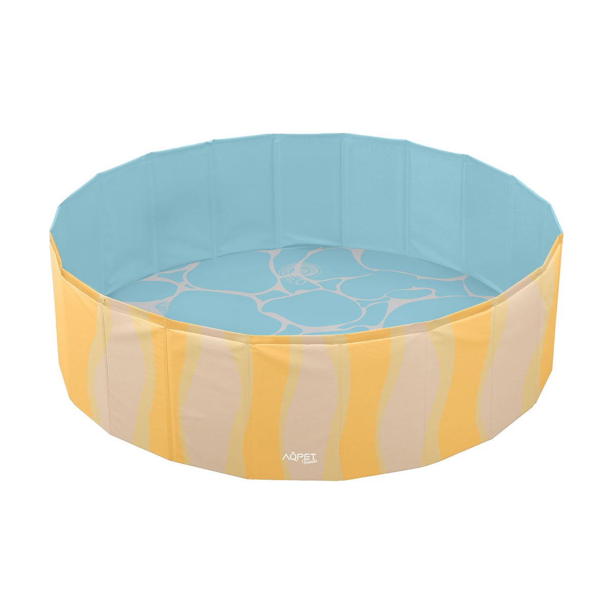 AQPET FRIENDS Pool Piscina Cane Fantasia Sea Per Cani Pieghevole Antigraffio Outdoor Giardino