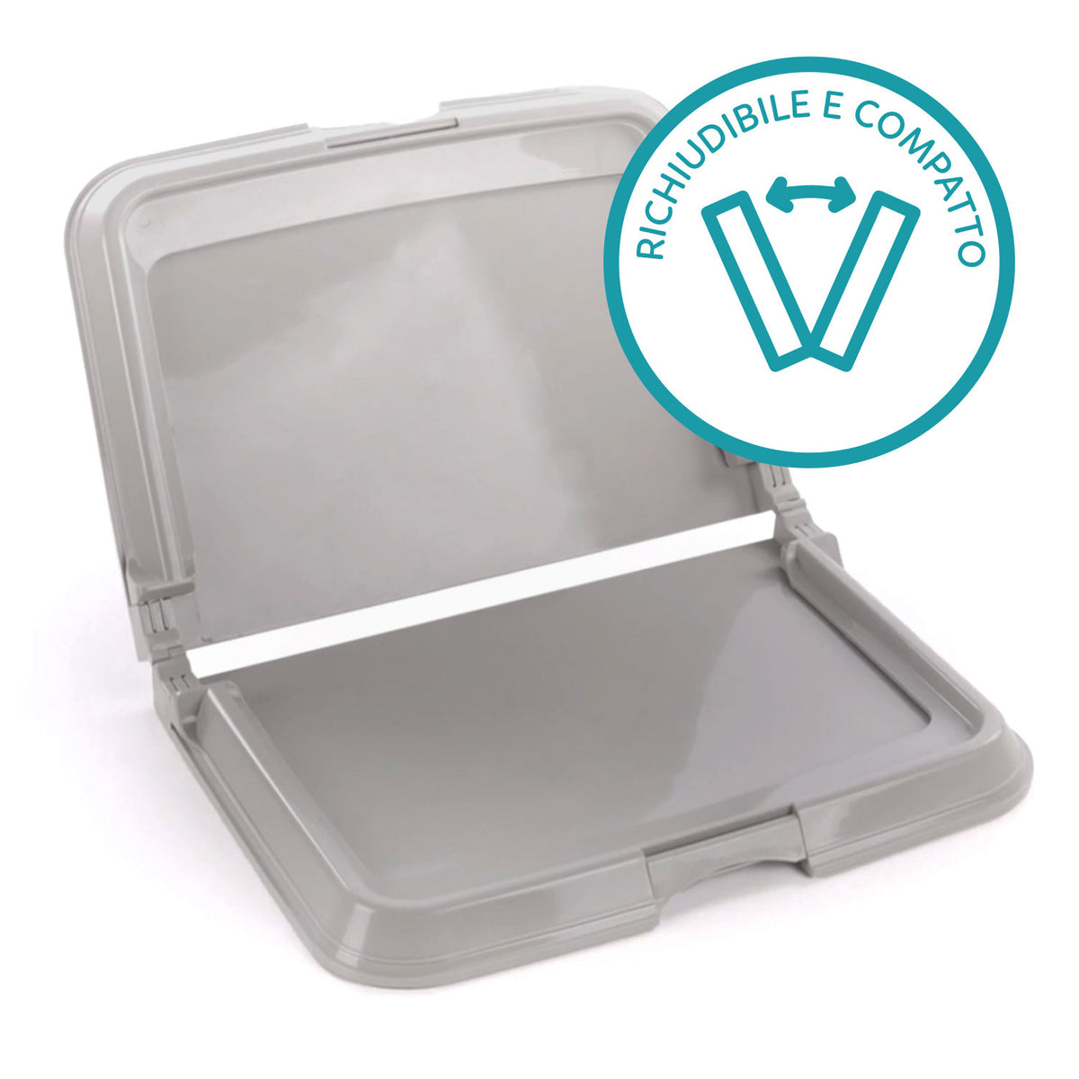 AQPET FRIENDS Dog Litter Box, Foldable Toilet 86x62 cm, Absorbent Mat Tray, Ideal for Puppy Training and Home Use