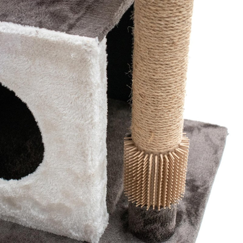 AQPET FRIENDS Tiragraffi Sidney - 140 Cm Beige/marrone Per Gatti Gioco Gatto Relax E Divertimento