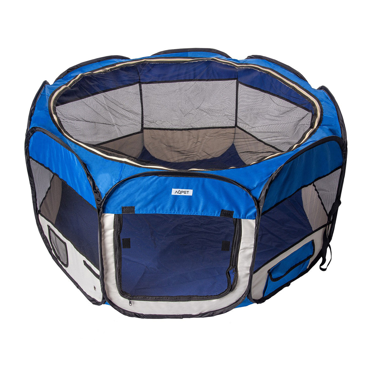 AQPET FRIENDS Pet Playpen for Dogs and Cats, Puppies, Foldable, Waterproof Fabric, 115x60 cm
