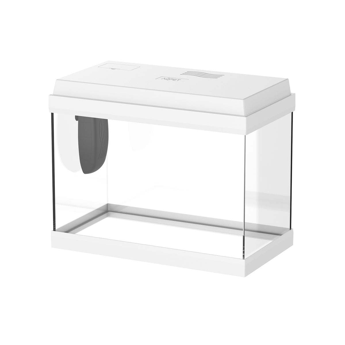 AQPET AQUARIUM SIMPLY LED 30 WHITE COMPLETE WITH LIGHT AND FILTER - 39X22X30 H CM