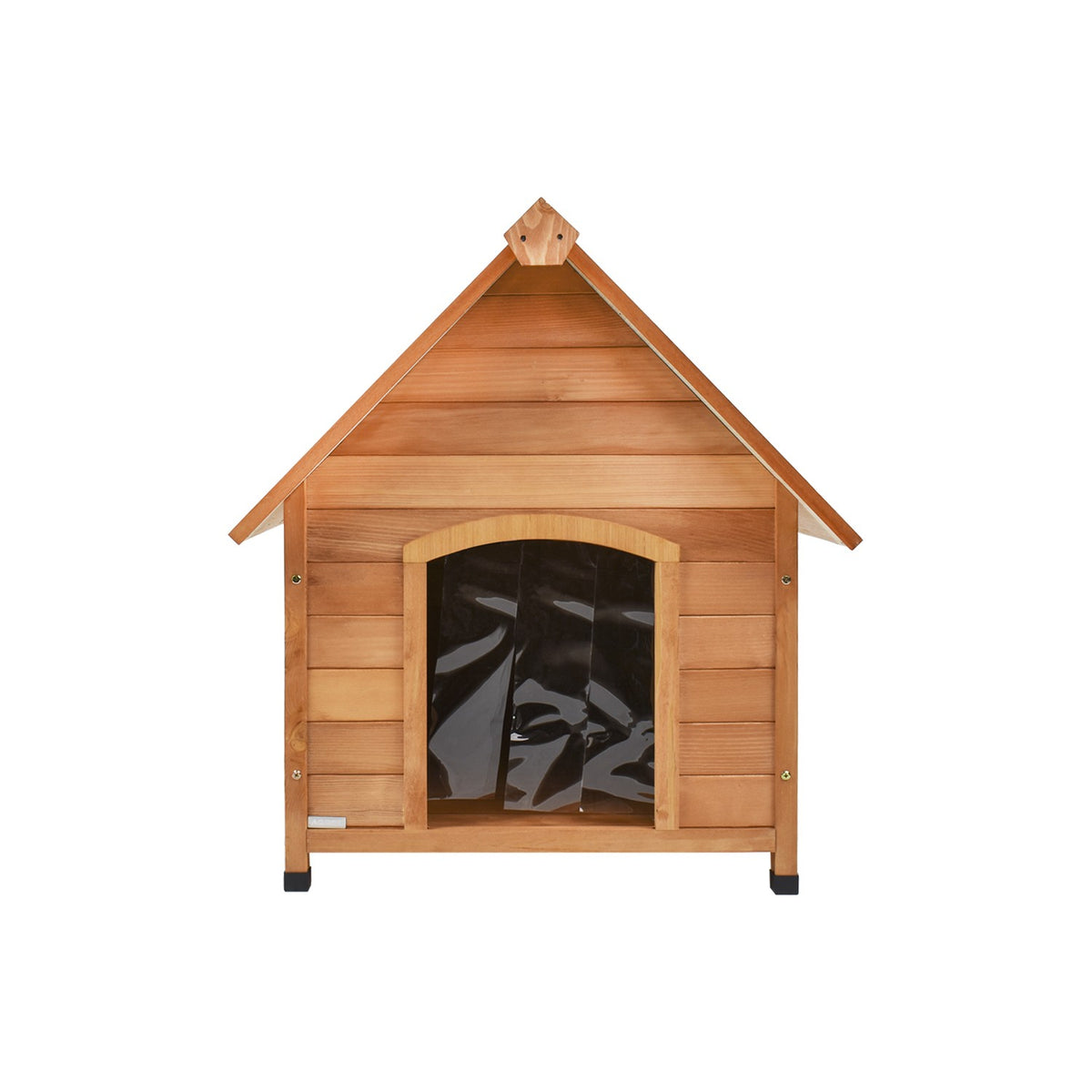 AQPET FRIENDS Suite Cuccia In Legno Con Tetto Spiovente Completa Di Tenda Termica Per Cani E Gatti