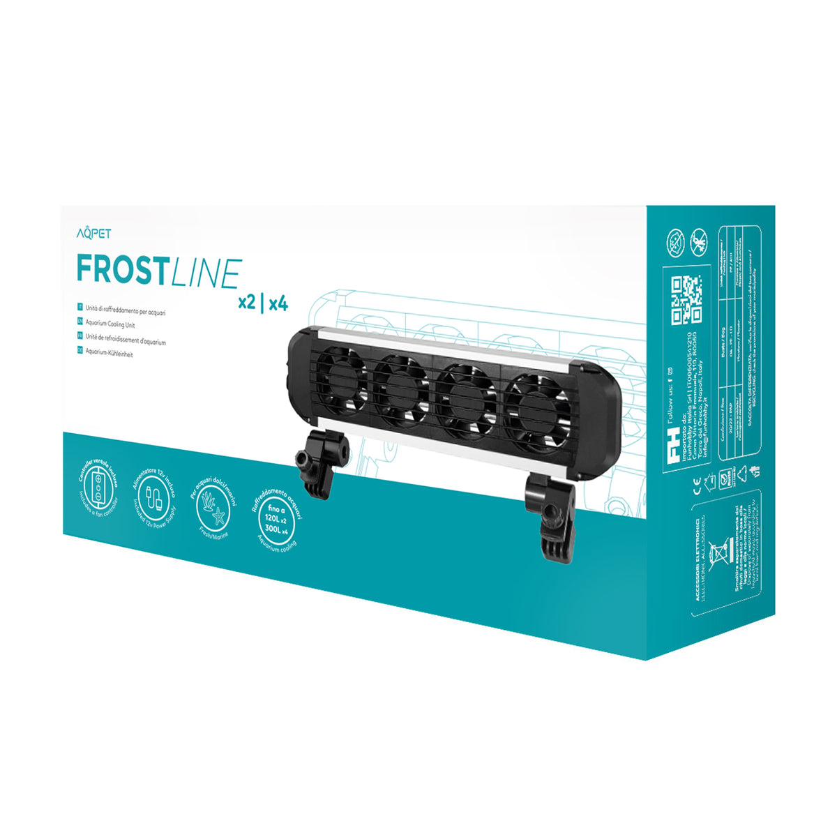 AQPET VENTOLE DI RAFFREDDAMENTO FROSTLINE A 2 ELEMENTI